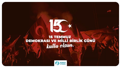 15 Temmuz şehitlerimizi rahmetle, gazilerimizi saygıyla anıyoruz